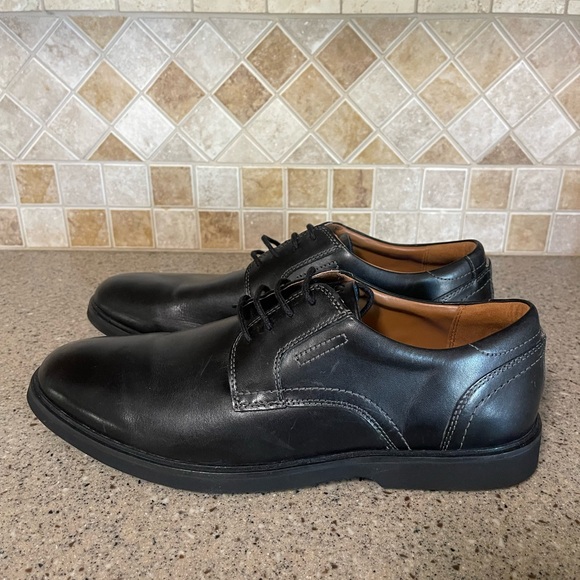 Clark’s Malwood Men’s Leather Lace Up Shoes in Black Size 12 M - Picture 4 of 12